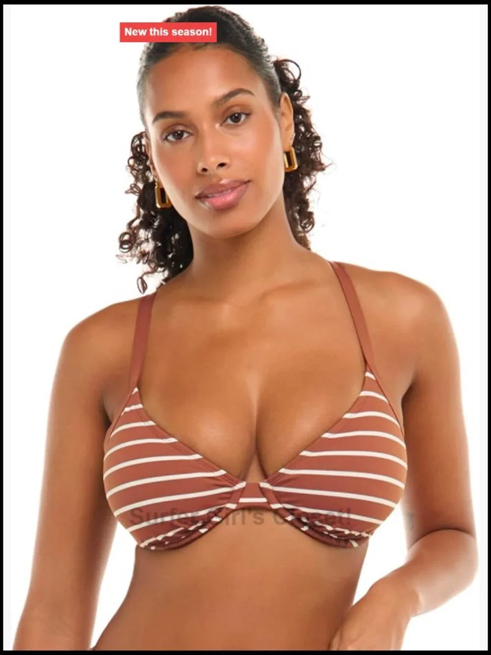 DD Cup Underwire Bikini Top with Power Mesh Support